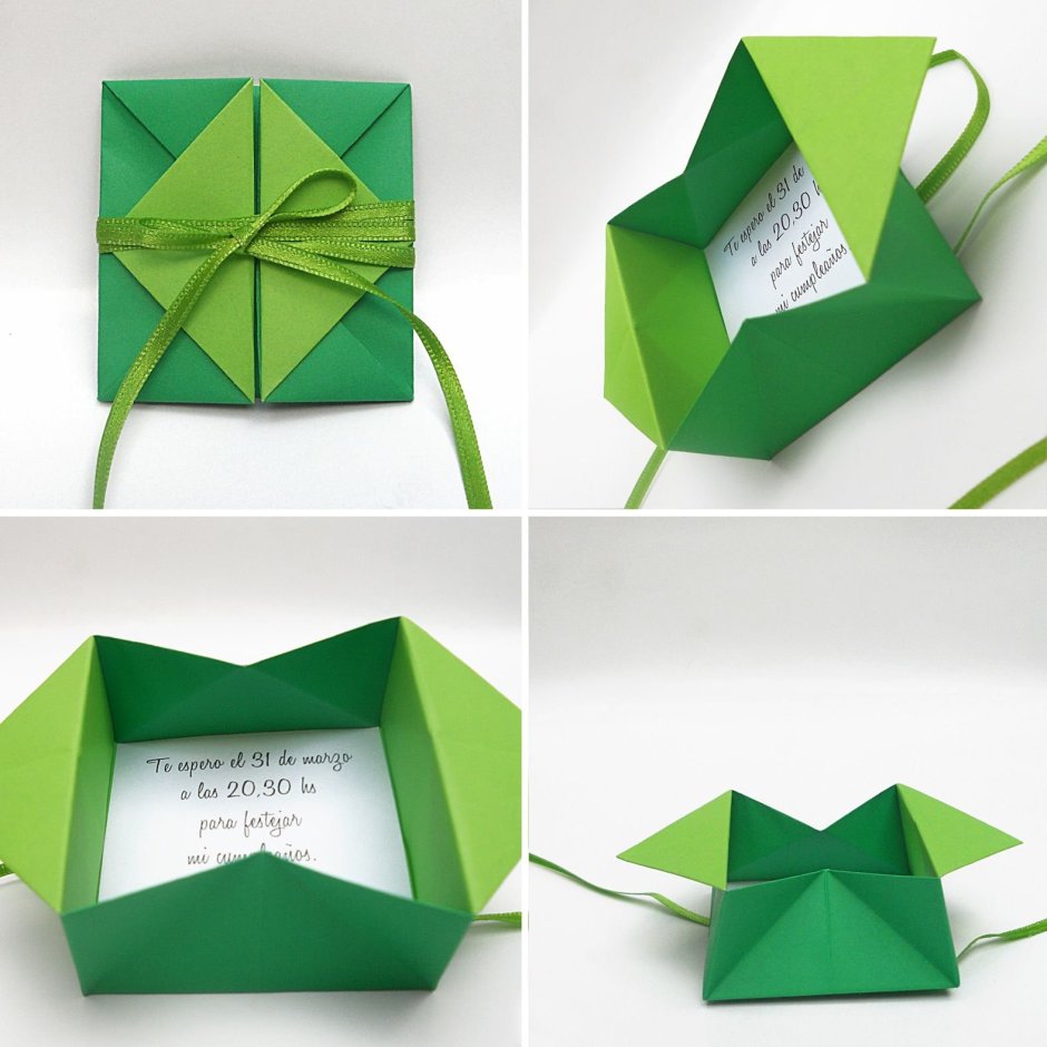 Оригами торт из бумаги