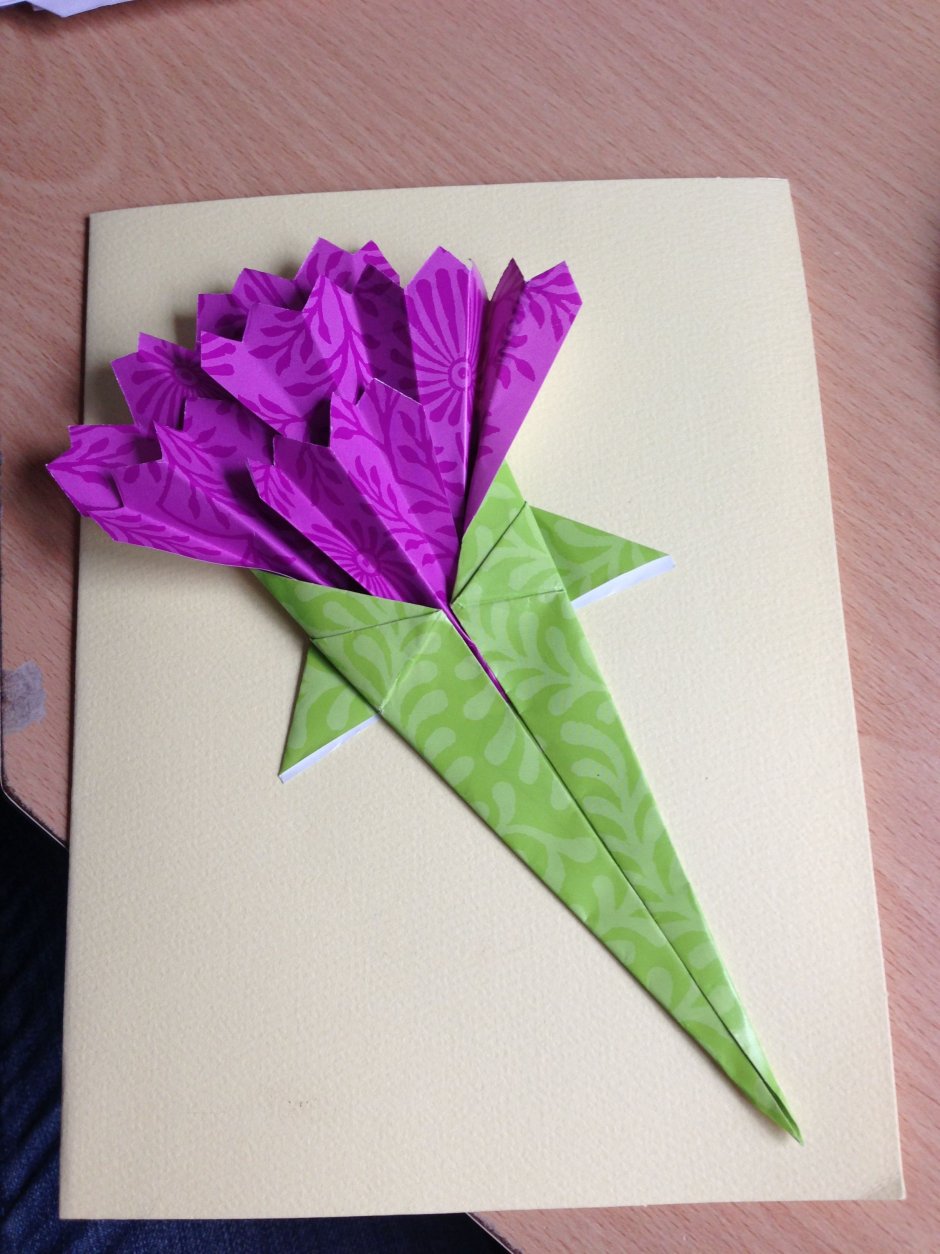 Мастер класс оригами цветок из бумаги