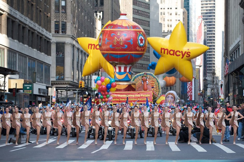 Парад Macy в Нью-Йорке