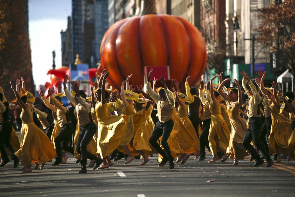 Парад на день Благодарения в Нью-Йорке