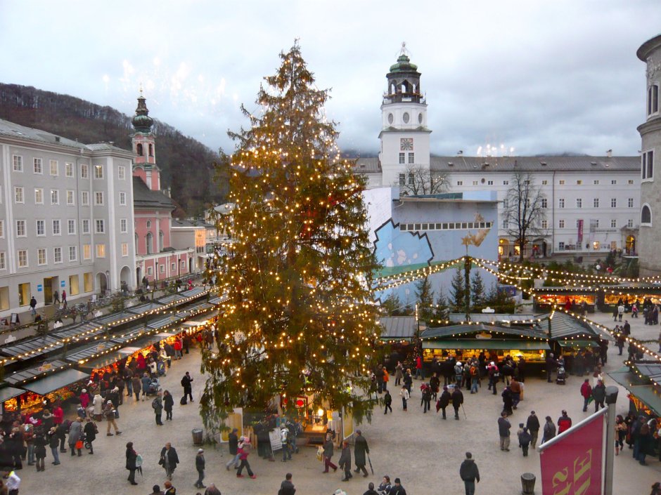 Зальцбург, Австрия Рождество