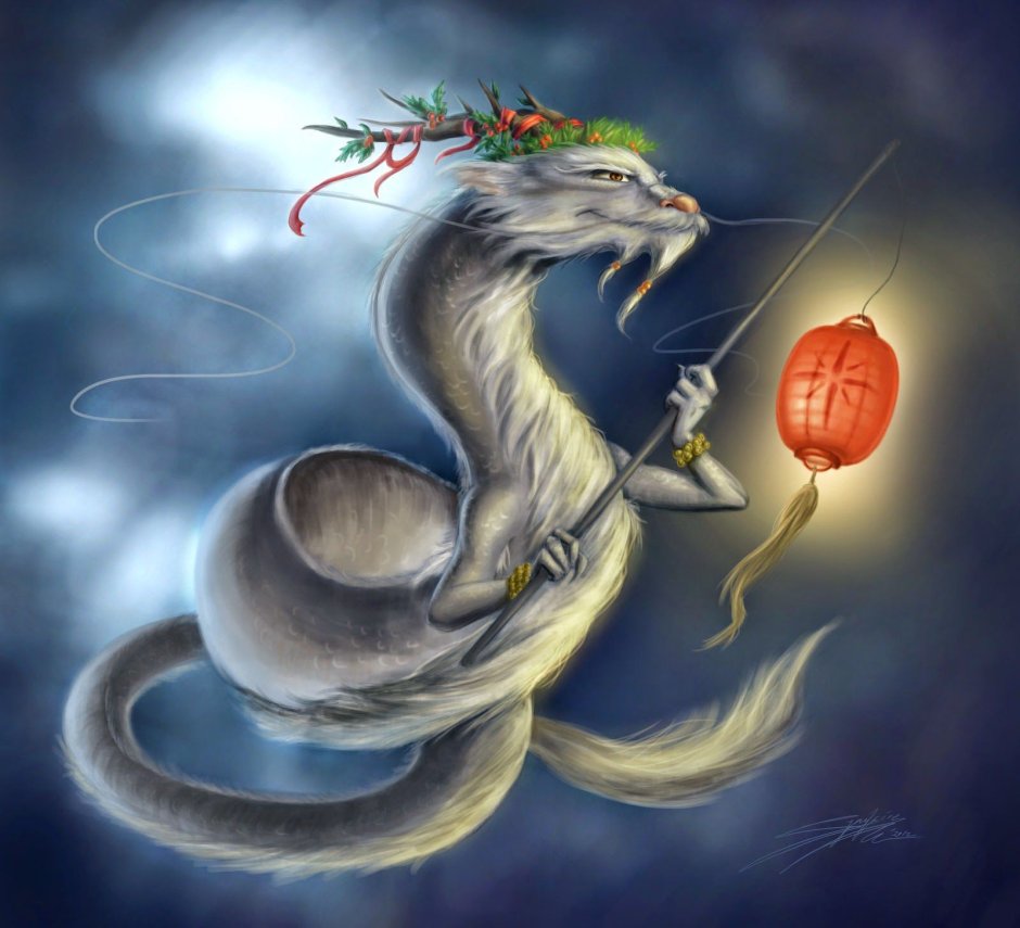 Китайский дракон праздник фонарей