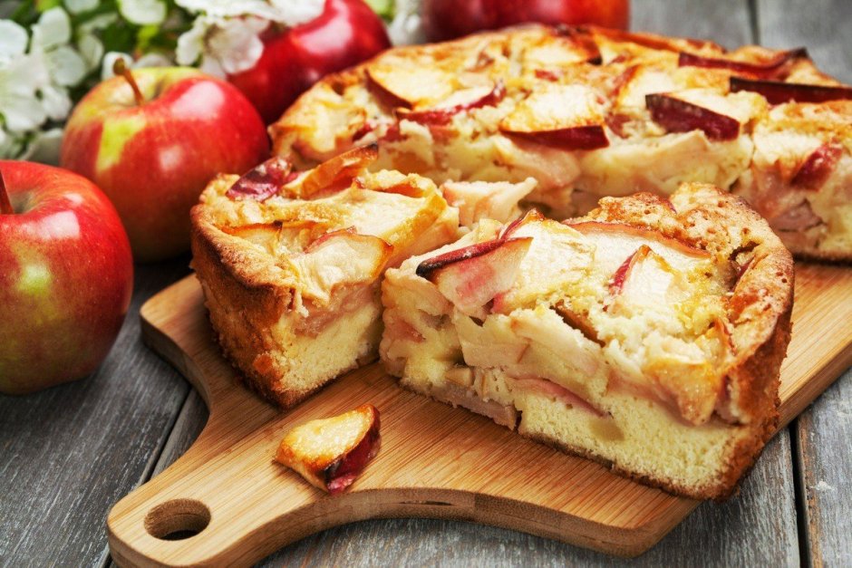 Антоновский пирог с яблоками