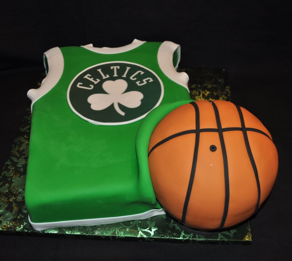 Торт в форме баскетбольного мяча