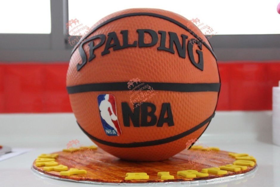 Декор торта баскетбольный мяч