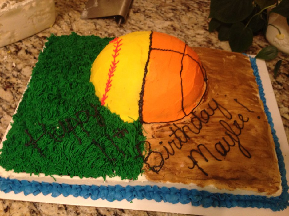 Торт в стиле баскетбол