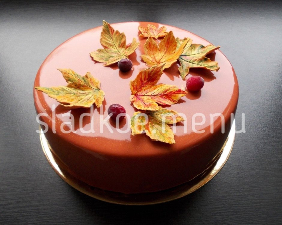 Осенний декор торта