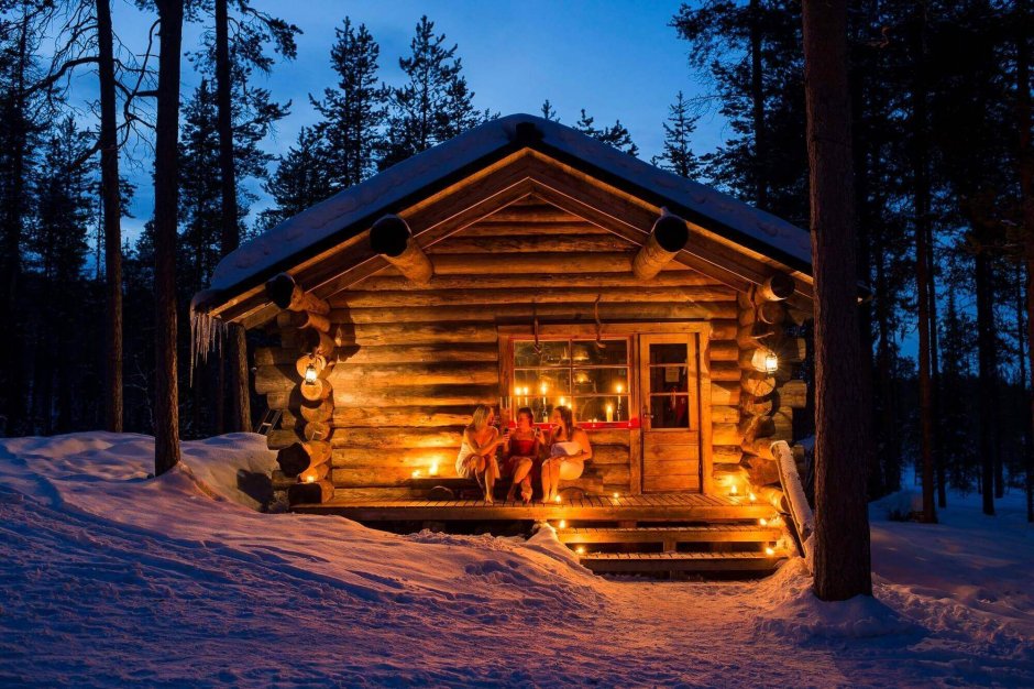 Рождественская сауна в Финляндии