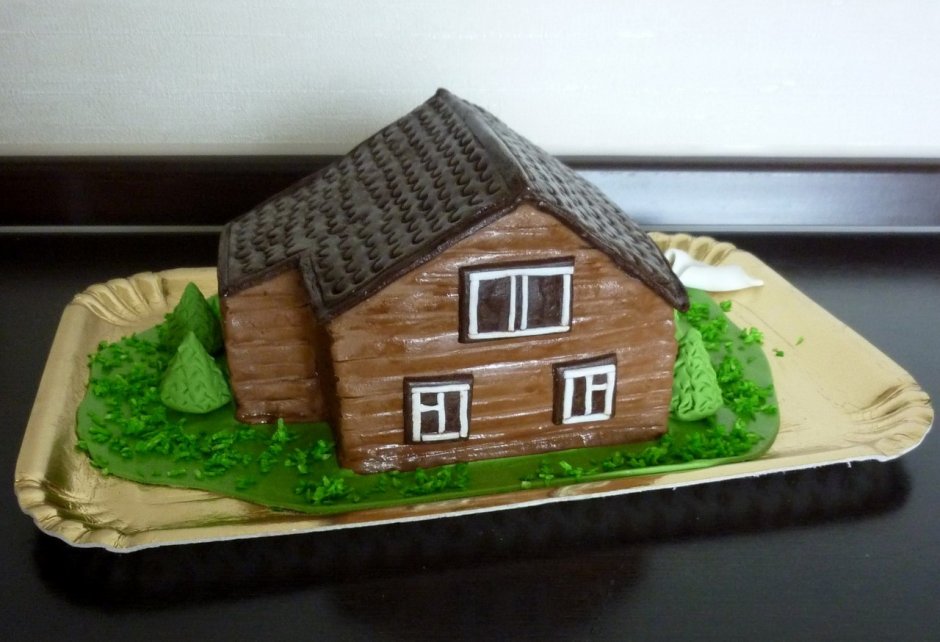 Тортик в виде домика