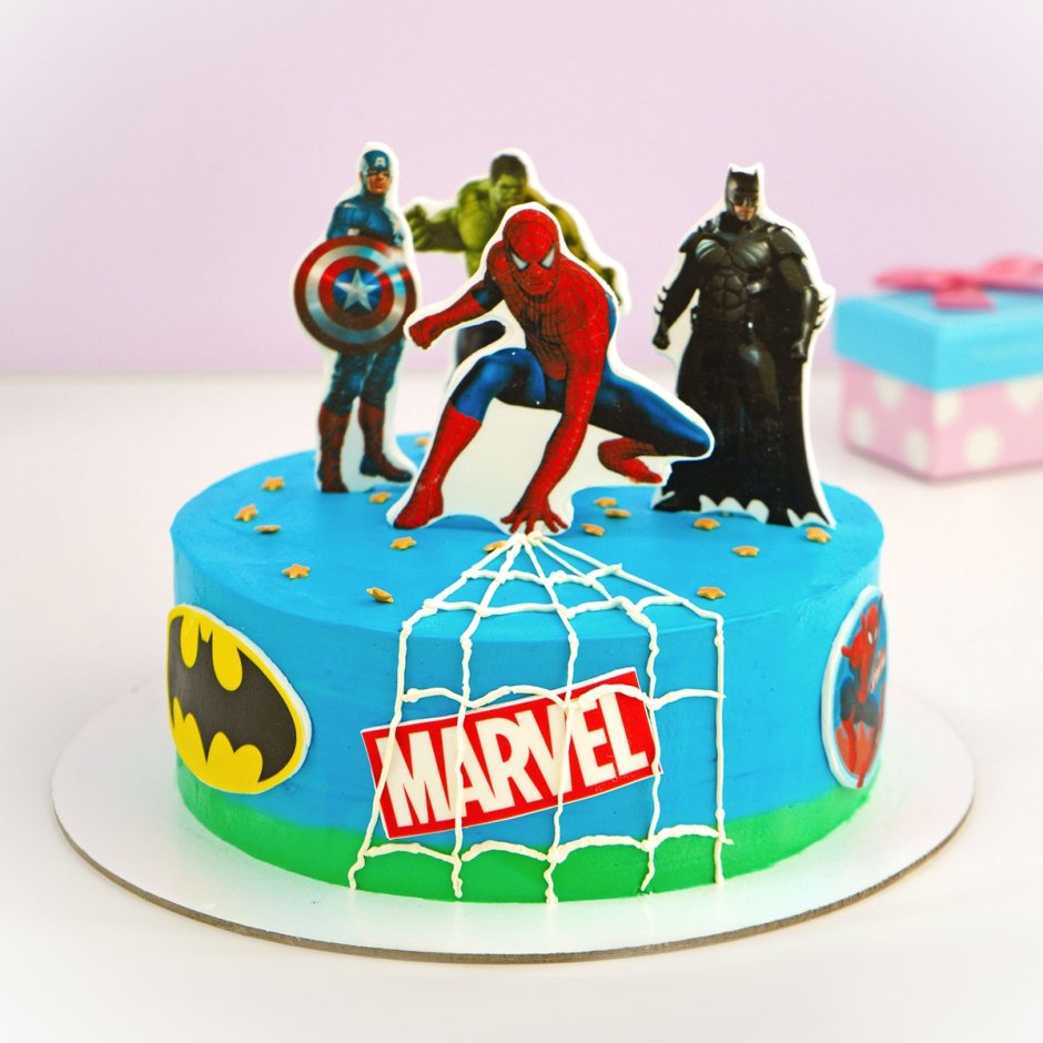 Торт с Мстители герои Марвел