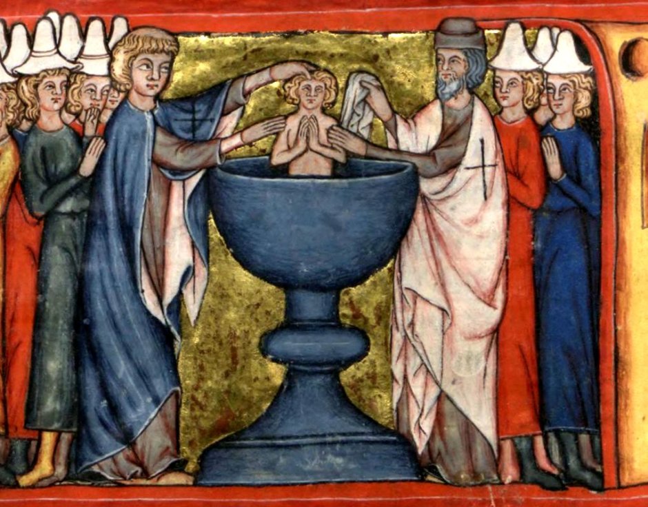 Фреска «крещение Константина»