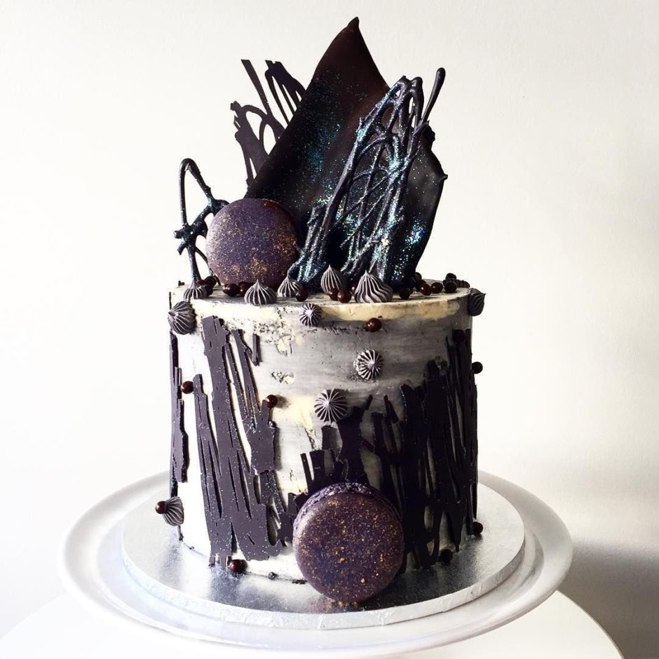Шоколадный торт декор Минимализм