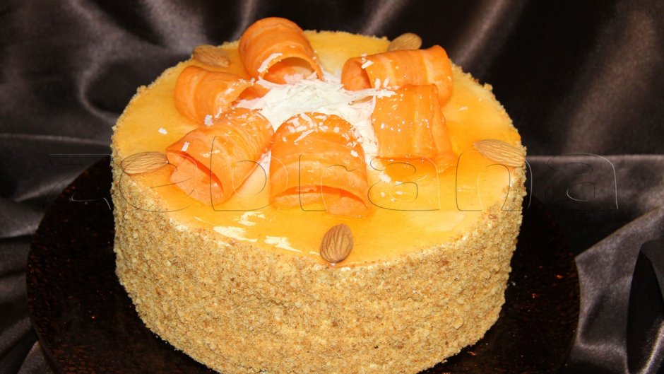 Торт йогуртовый персиковый