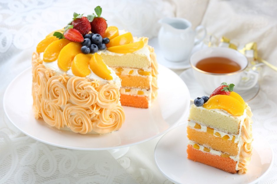 Апельсиновый торт без выпечки легко и быстро