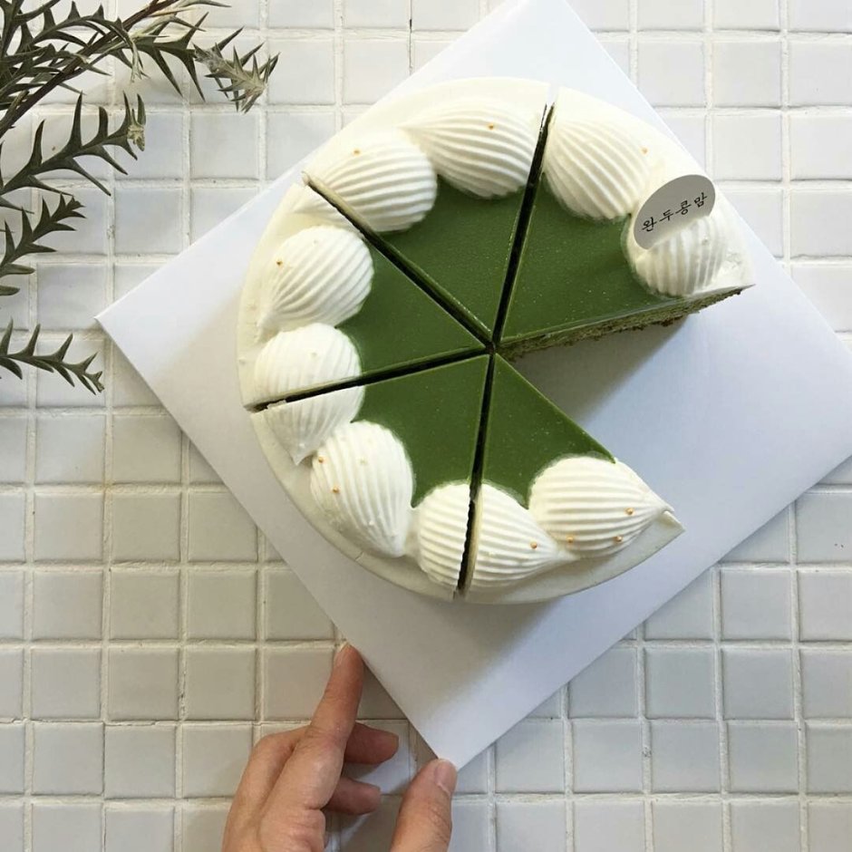 Зеленый торт Эстетика