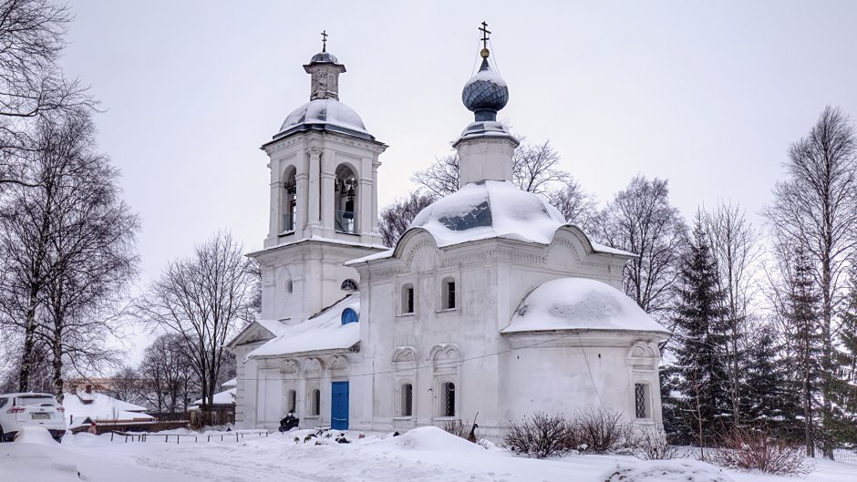 Церковь Василия на Горке в Пскове план