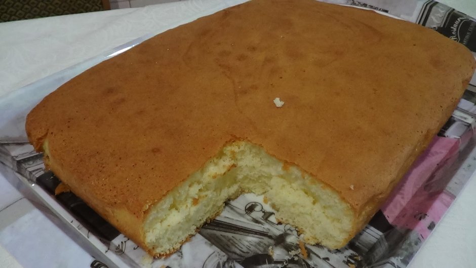 Лёгкий бисквит для торта в духовке