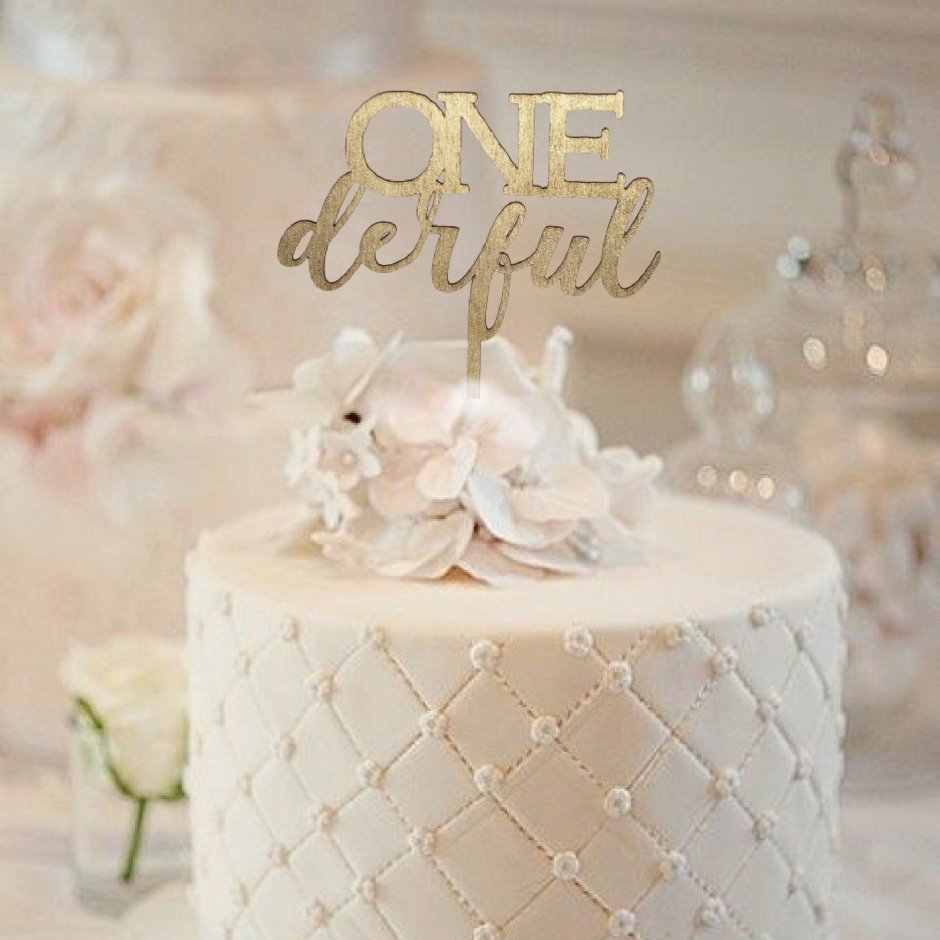 Свадебный торт 2022 одноярусный