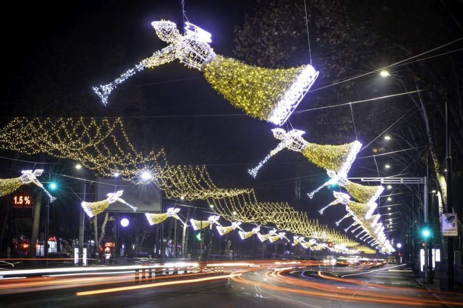 Новогодняя иллюминация Тбилиси