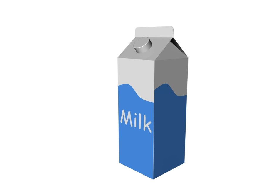 Картонная коробка молока