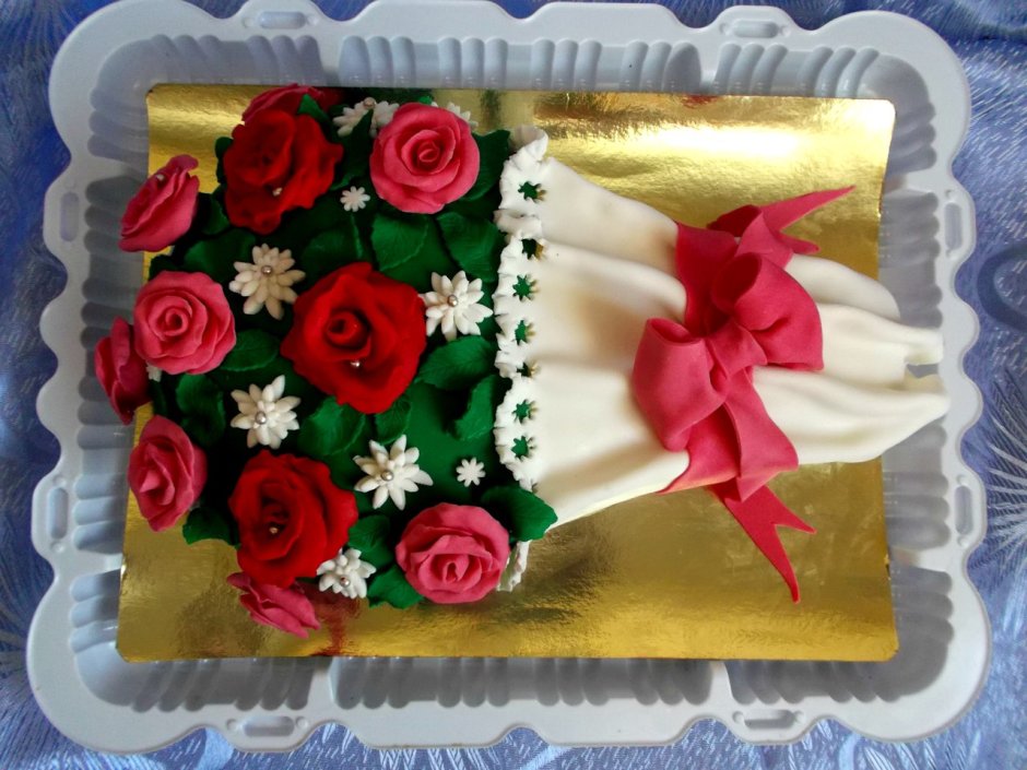 Торт цветник