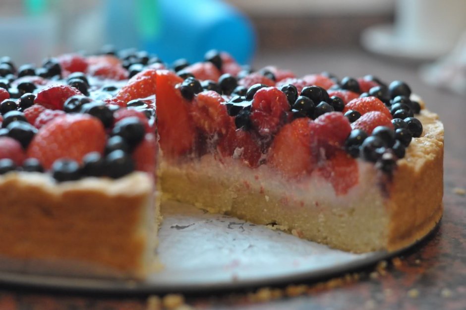 Вкусный пирог с ягодами