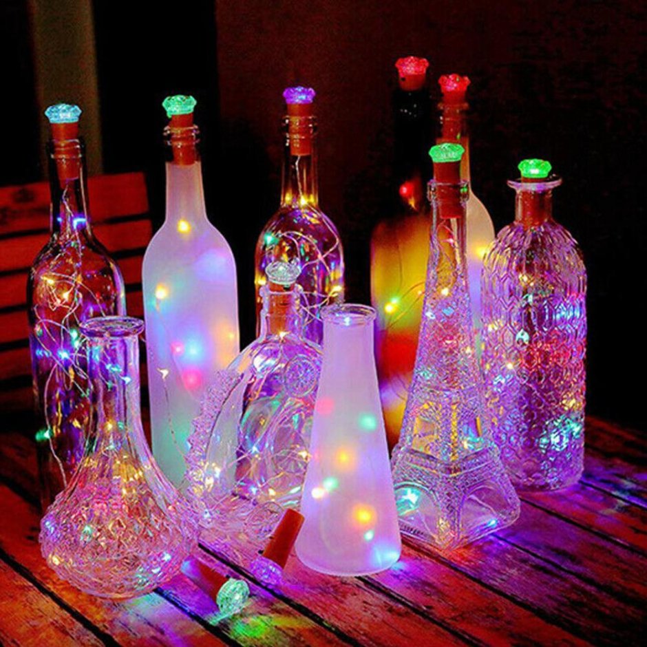 Бутылка со светодиодами