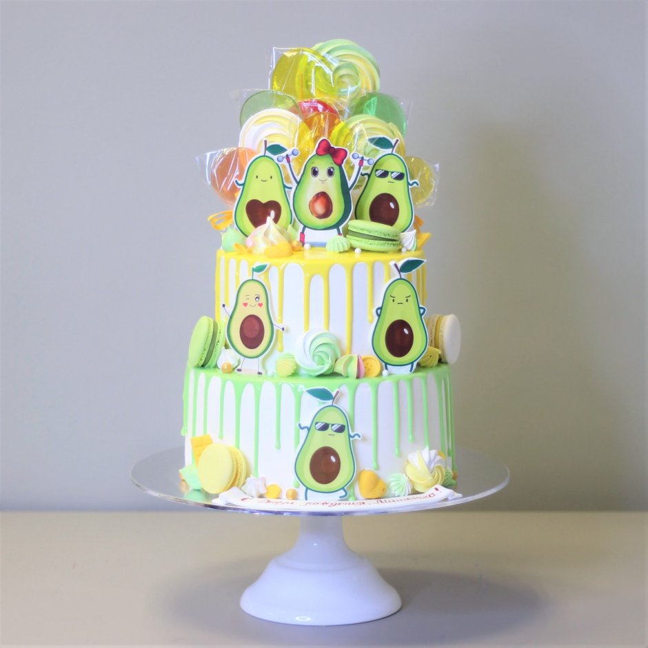 Торт авокадо на день рождения девочке 10 лет