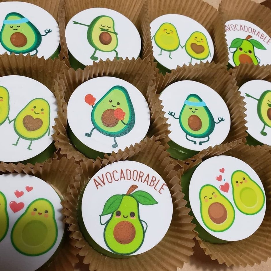 Авокадо картинки на торт для печати