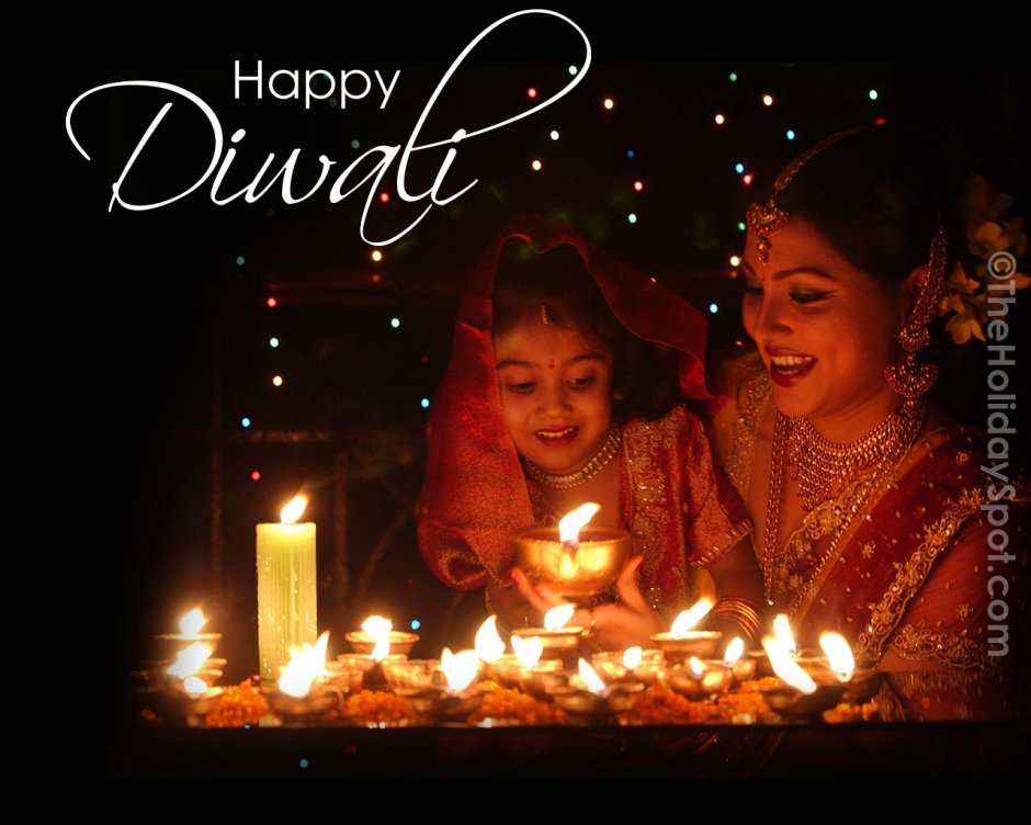 Открытки Happy Diwali.