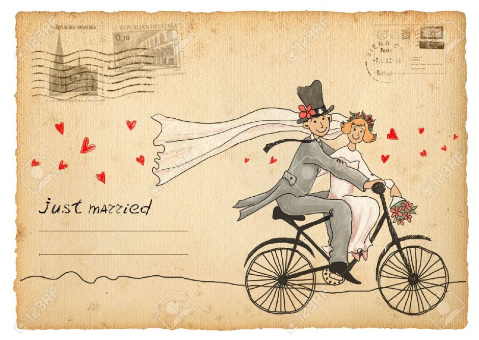 Креативные открытки с днем свадьбы