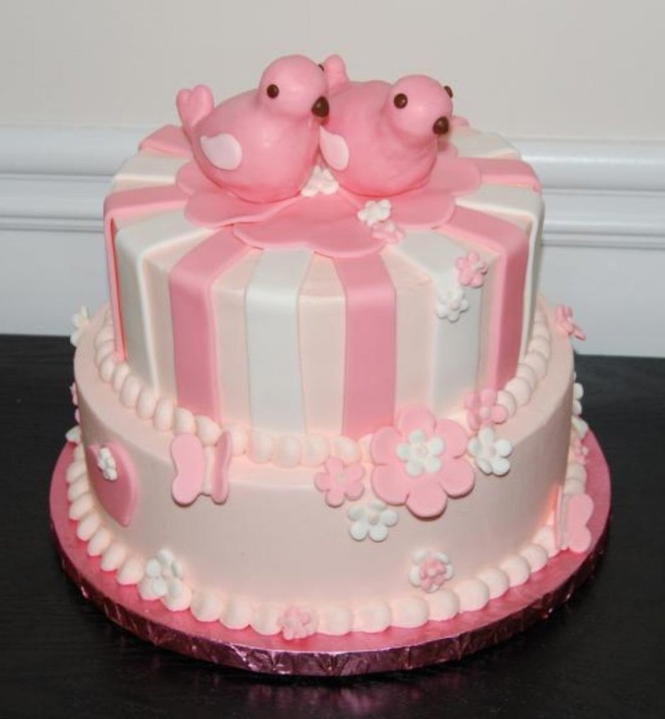 Декор торта для девочки
