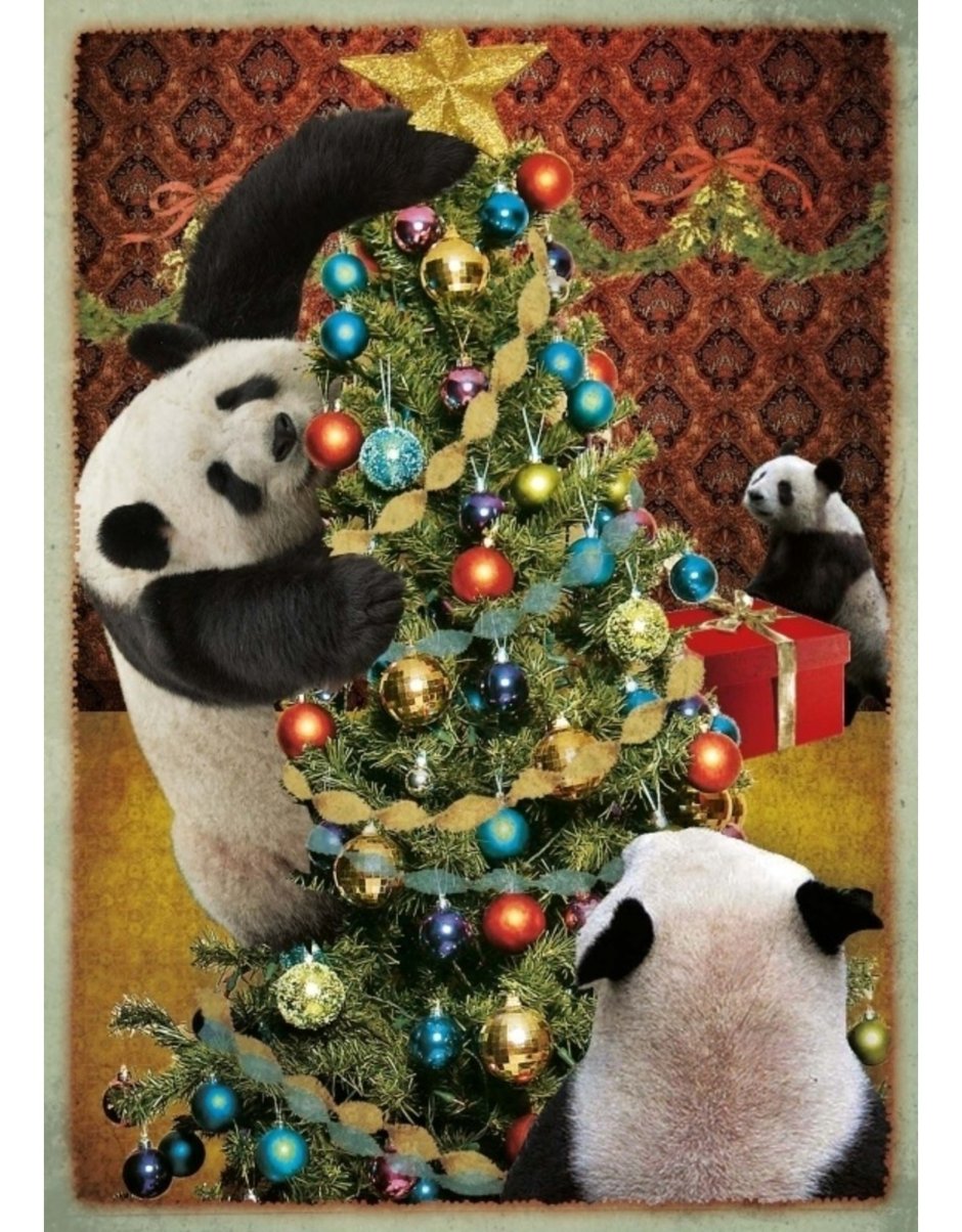 Панда с новым годом