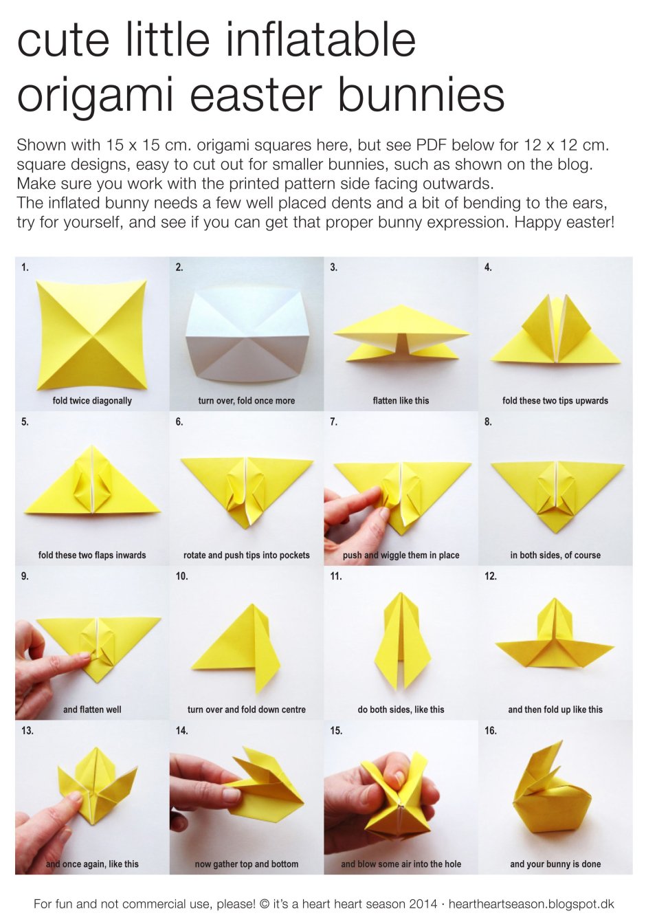 Оригами коробочка Пасхальный заяц