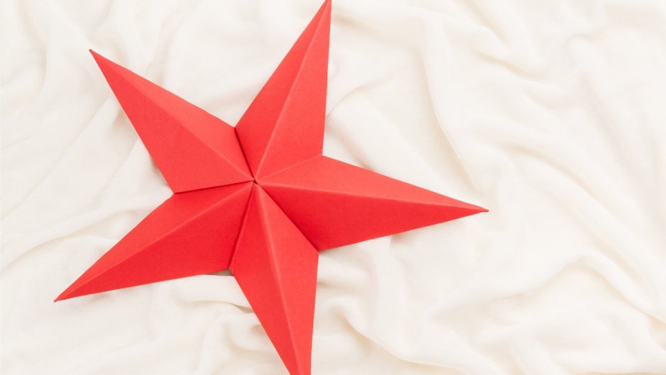 Шестиугольная звезда оригами