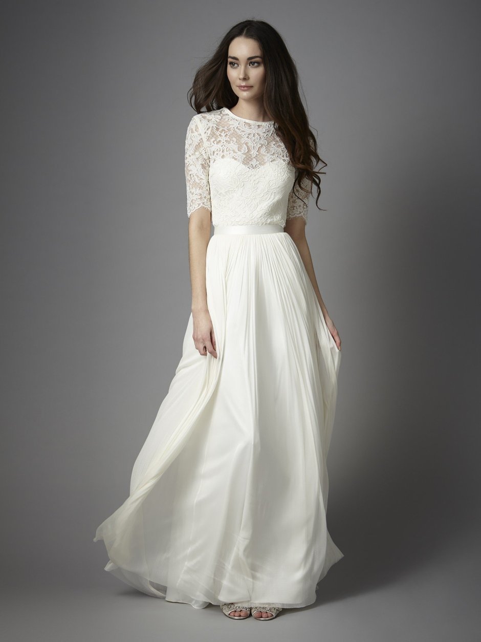 Скромное платье невесты