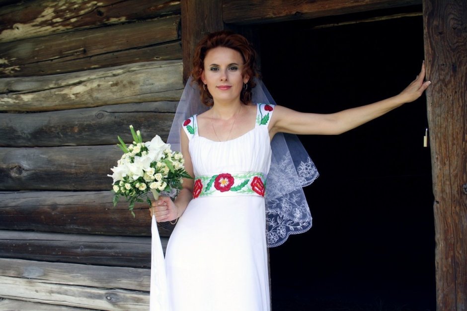 Славянский свадебный наряд