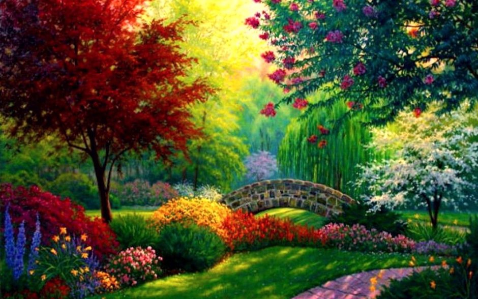 Алмазная мозаика "Райский сад"