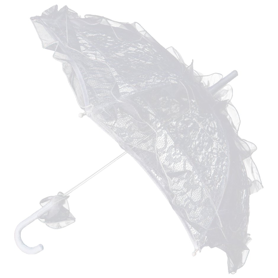 Зонт свадебный кружевной
