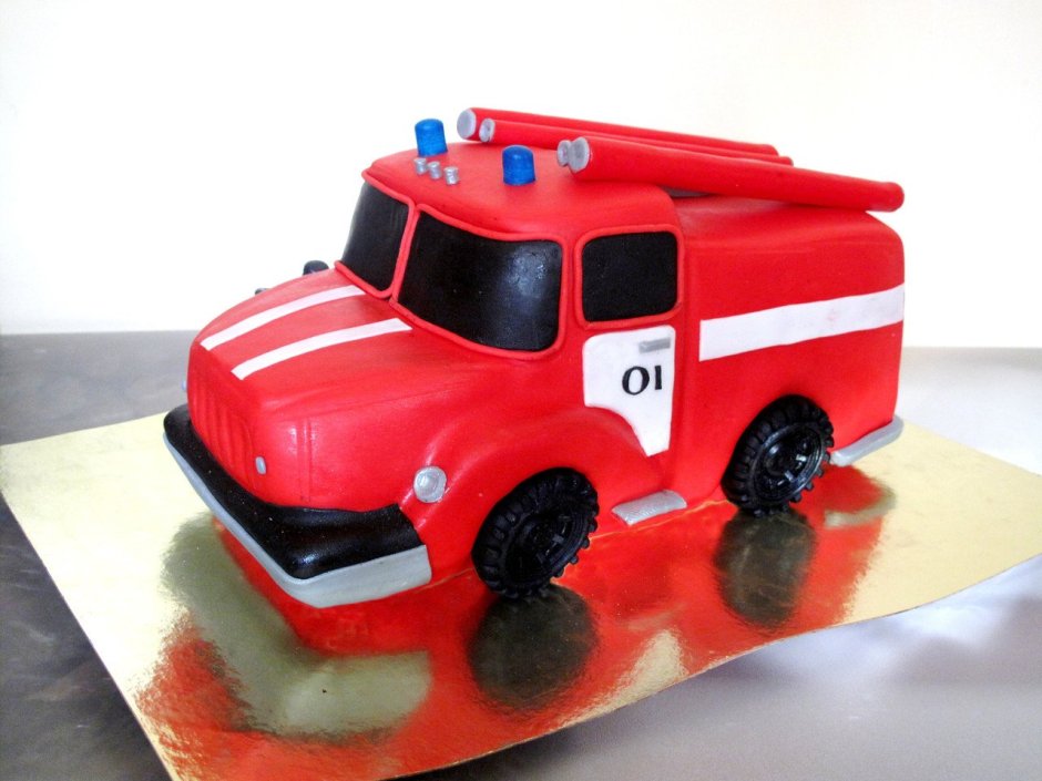МЧС машина пожарная торт