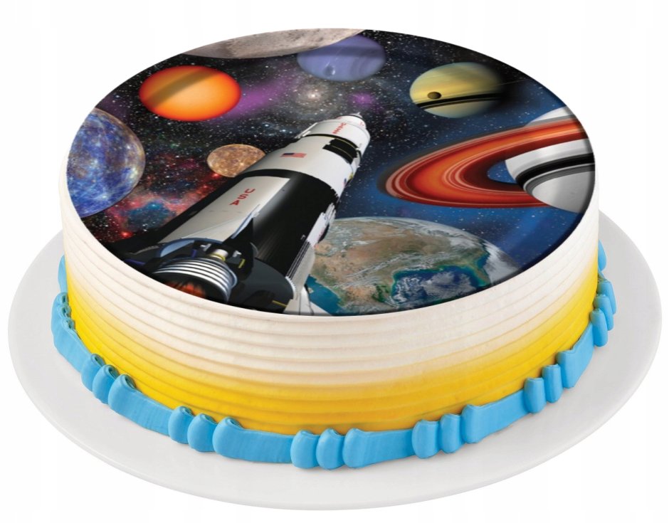 Торт космос с планетами