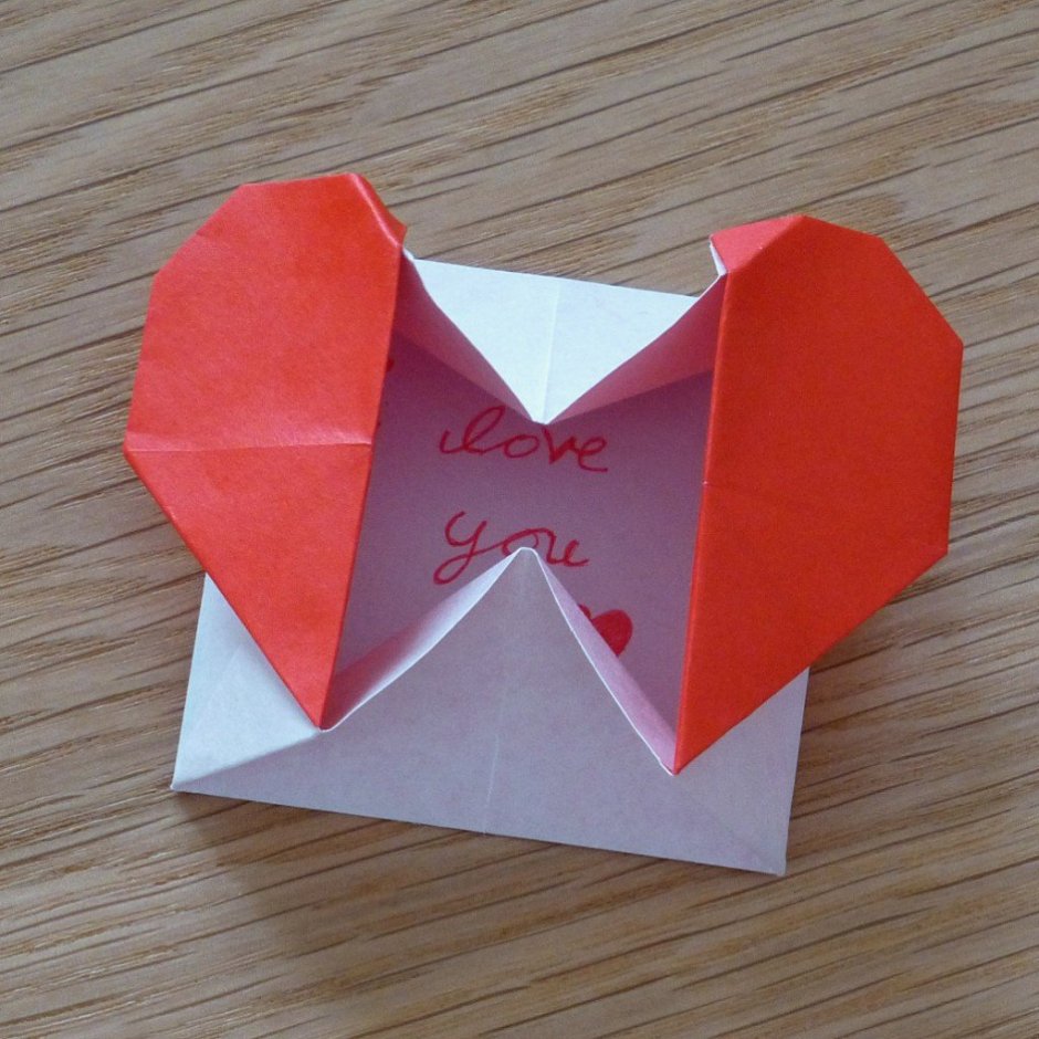 Подарок на 14 февраля своими руками оригами