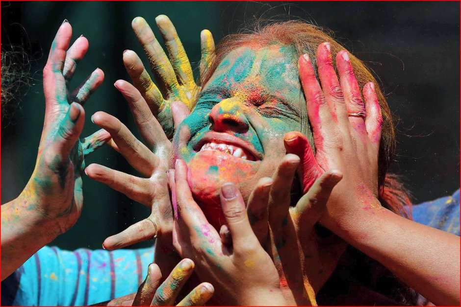 Праздник красок Холи в Индии