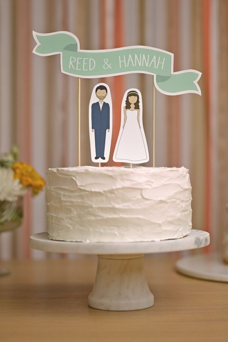 Верхушка свадебного торта