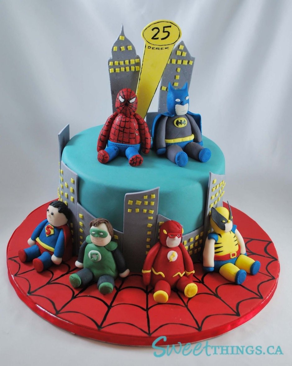 Торт с героями