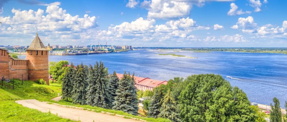 Вид на Волгу Нижний Новгород