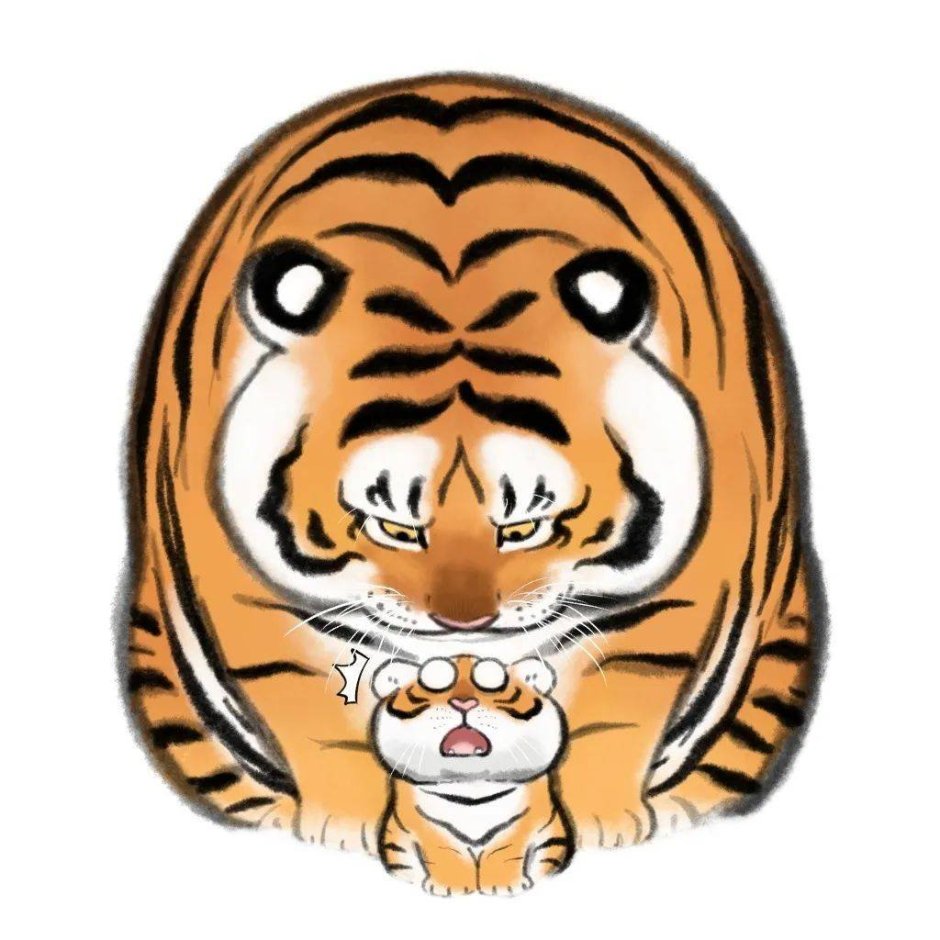 Тигр в иллюстраторе