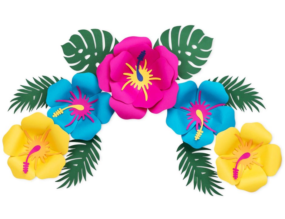 Цветы в гавайском стиле