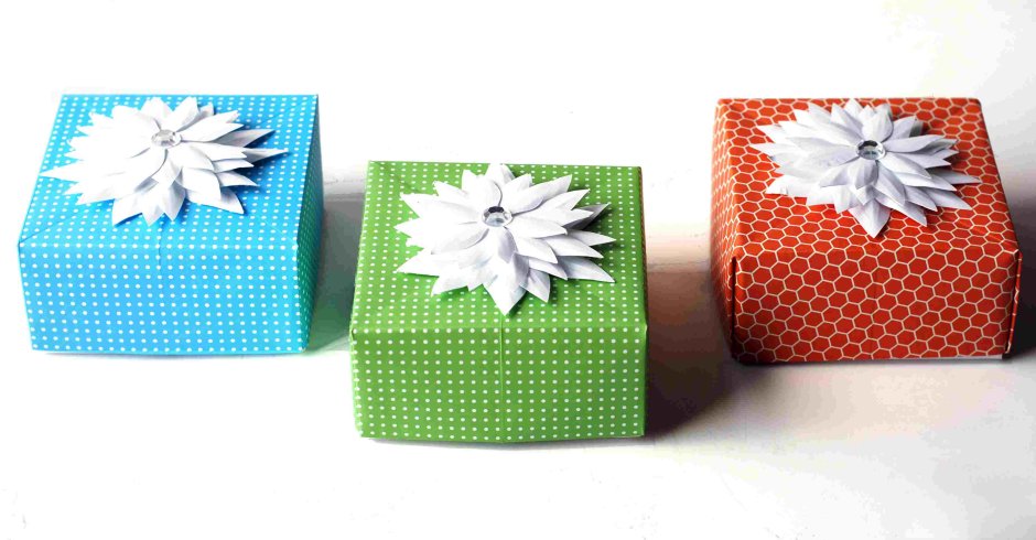 Подарочные коробки оригами