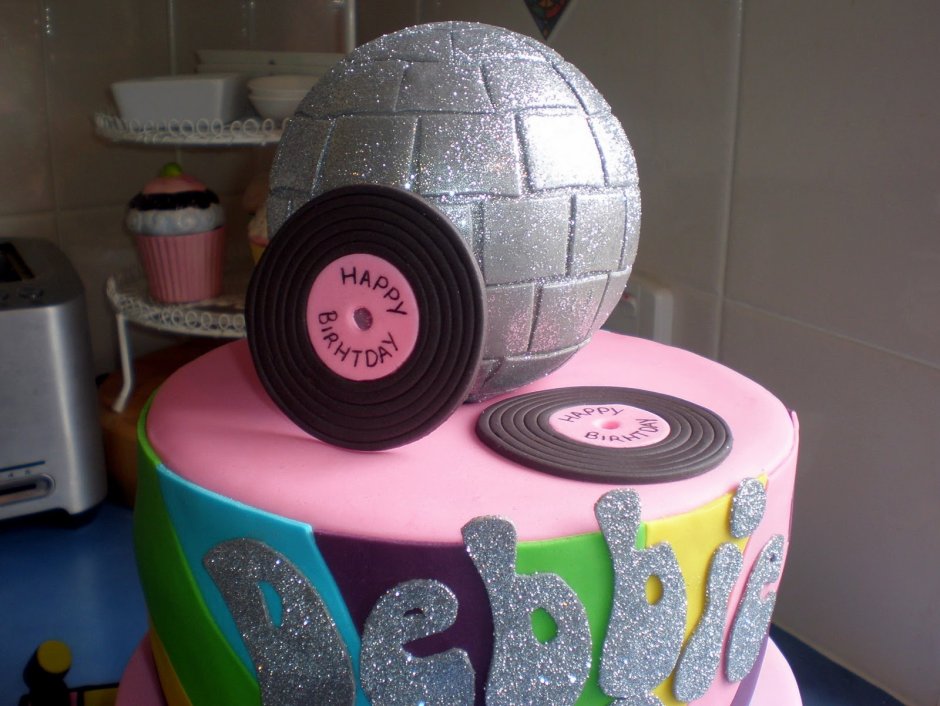 Торт в стиле диско